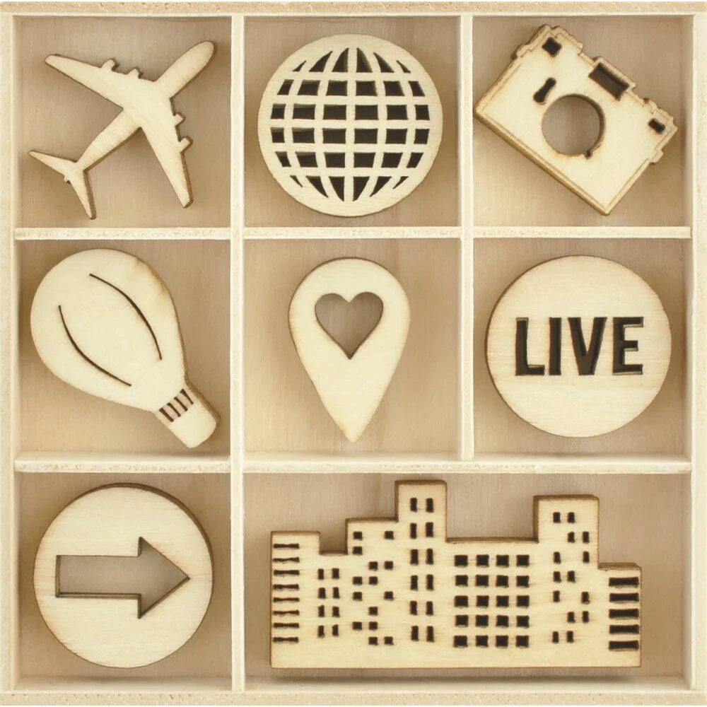 Kaisercraft Wooden Flourish Pack - Fly Away