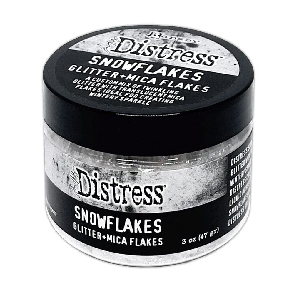 Tim Holtz Distress® Glitter & Mica Flakes - Snowflakes