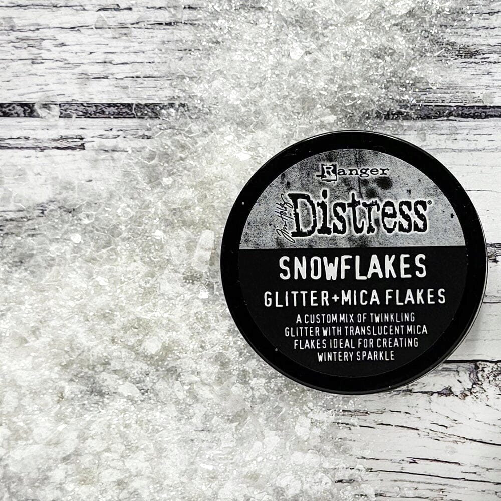 Tim Holtz Distress® Glitter & Mica Flakes - Snowflakes