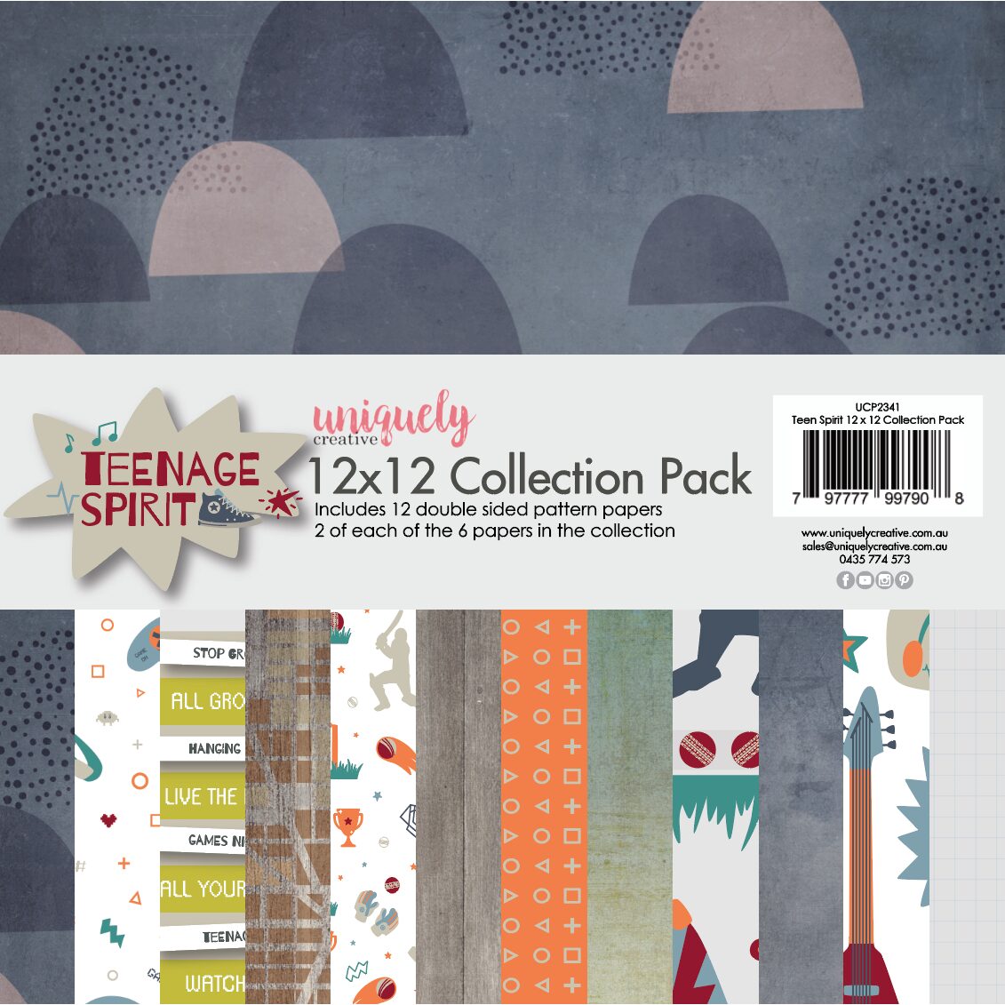 Uniquely Creative Teenager Spirit - 12x12" Collection Pack (12 papers)