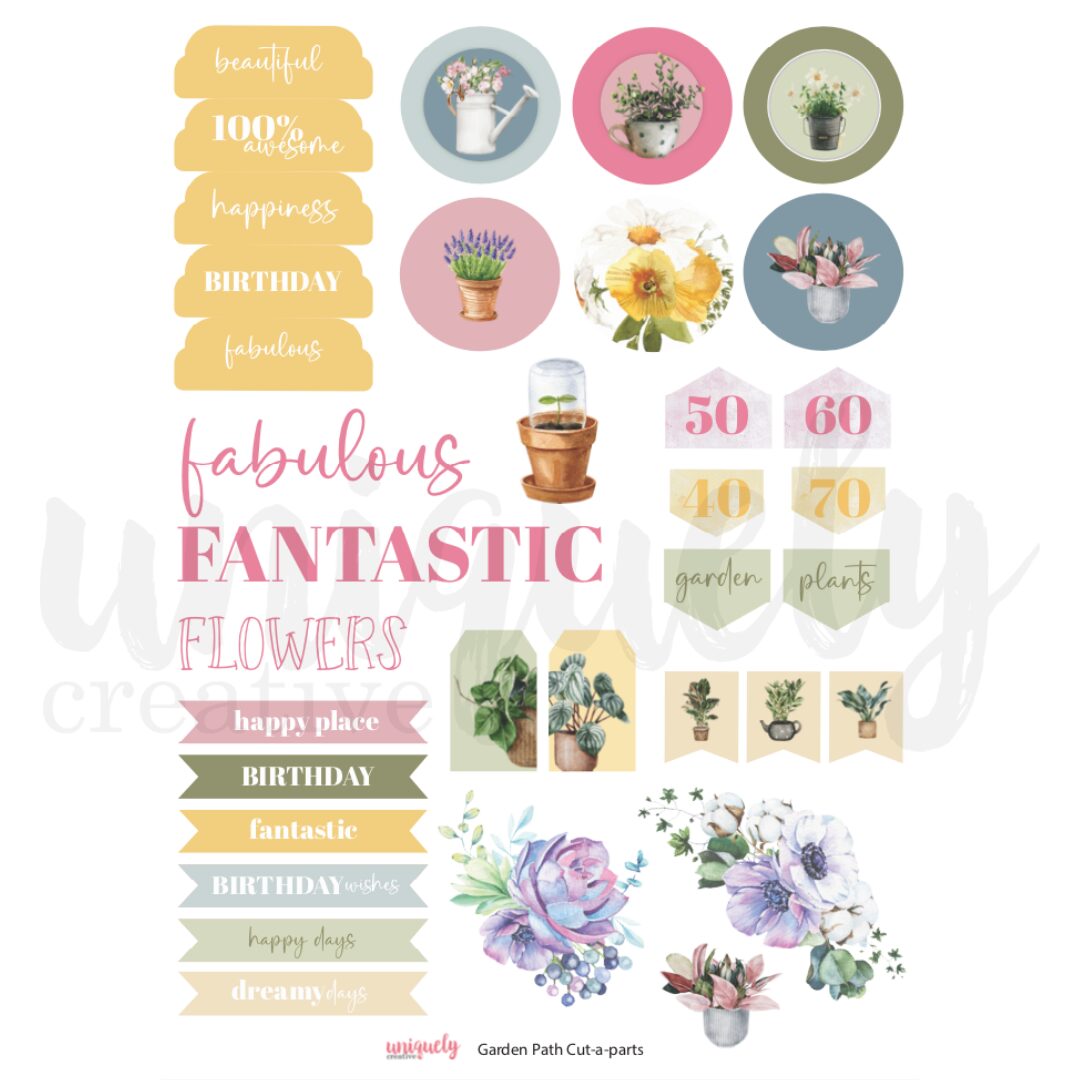 Uniquely Creative Cut-a-Part Sheet - Garden Path