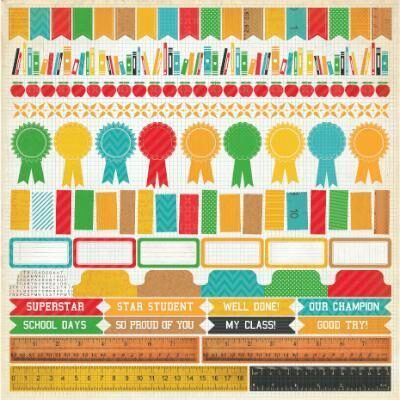 Kaisercraft 12x12" Sticker Sheet - Class Act