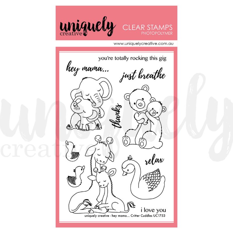Uniquely Creative Stamp Set - Hey Mama... Critter Cuddles