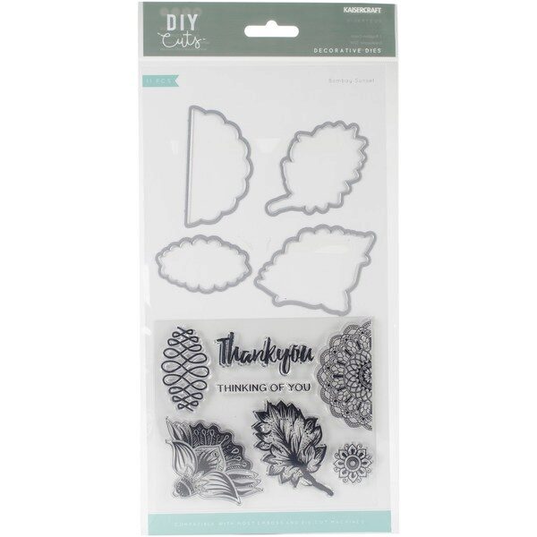 Kaisercraft Decorative Die & Stamp Set - Bombay Sunset