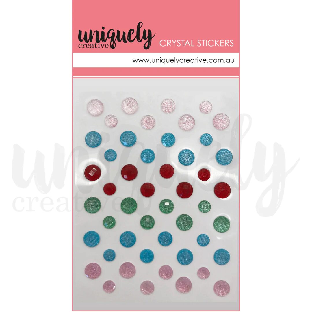 Uniquely Creative Shimmer Crystal Stickers - Oh What Fun