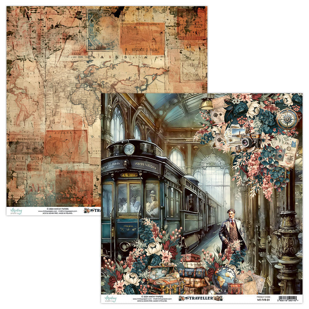 Mintay Traveller 12x12 Paper - MT-TVR-01