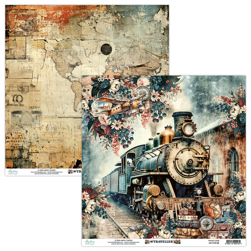 Mintay Traveller 12x12 Paper - MT-TVR-03