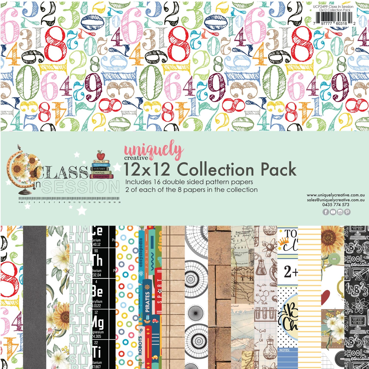 Uniquely Creative Class in Session 12x12" Collection Pack (16 papers)