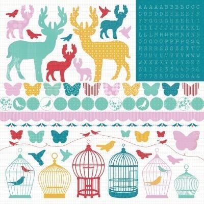 Kaisercraft 12x12" Sticker Sheet - Hummingbird