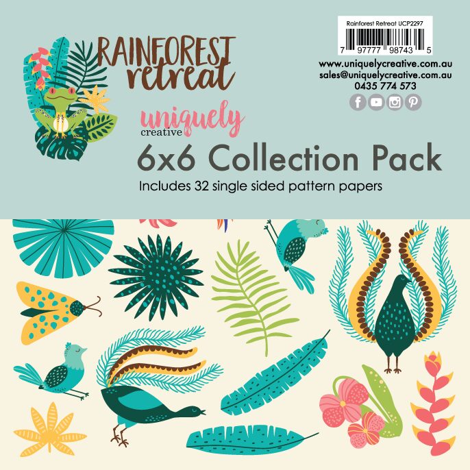Uniquely Creative Rainforest Retreat - 6x6" Collection Pack (32 papers)