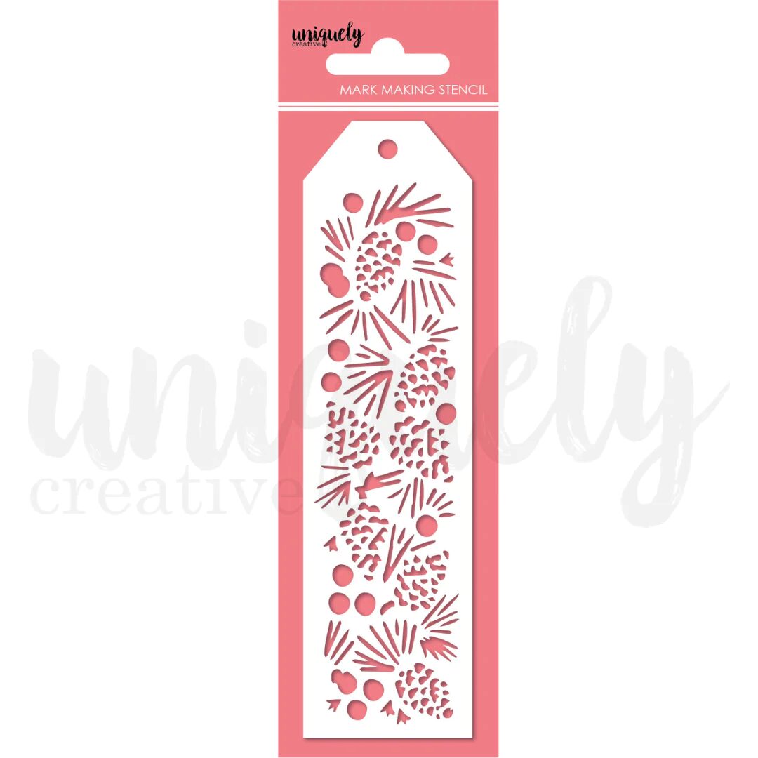 Uniquely Creative Mark Making Stencil - Cosy Christmas