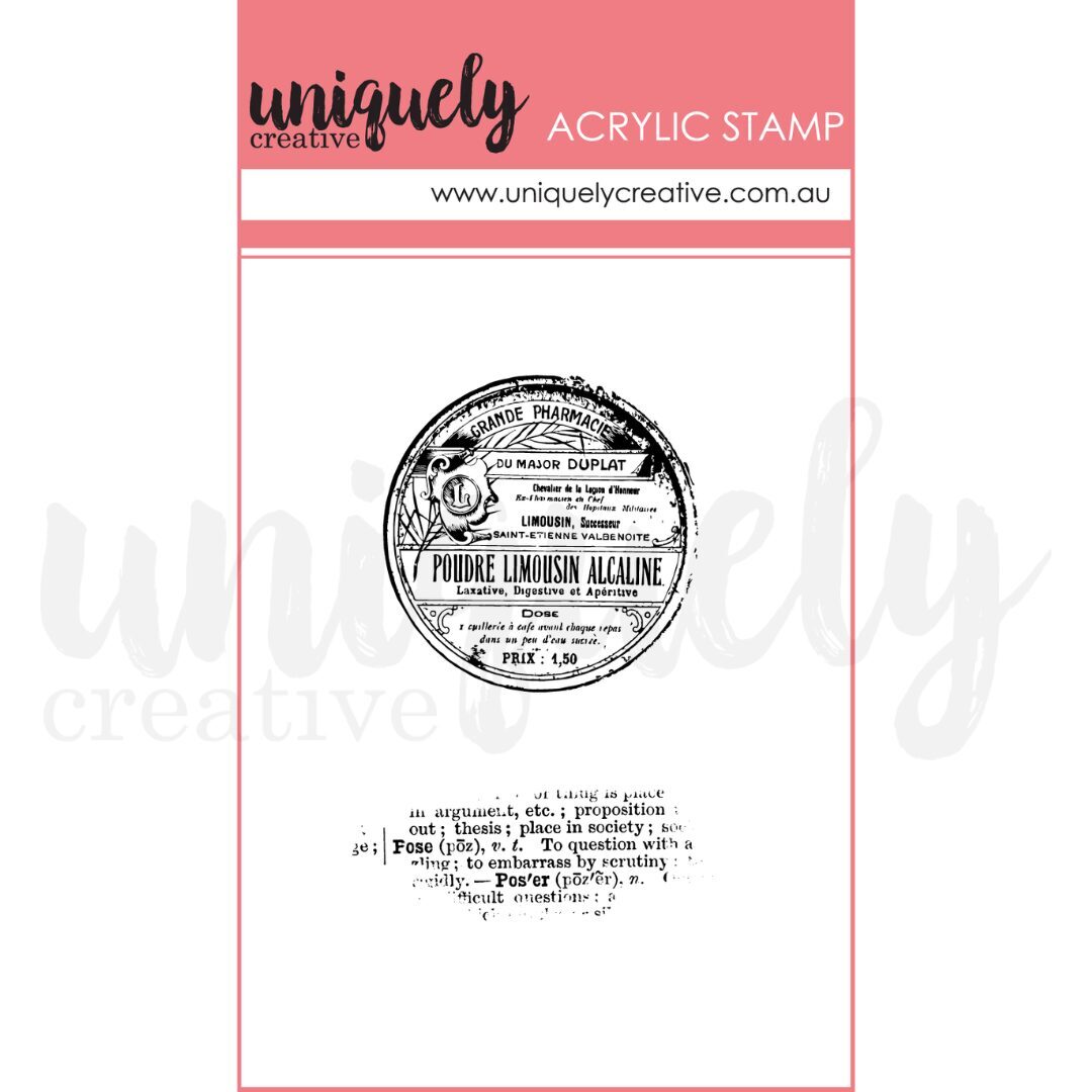 Uniquely Creative Mark Making Stamp - Vintage Dictionary