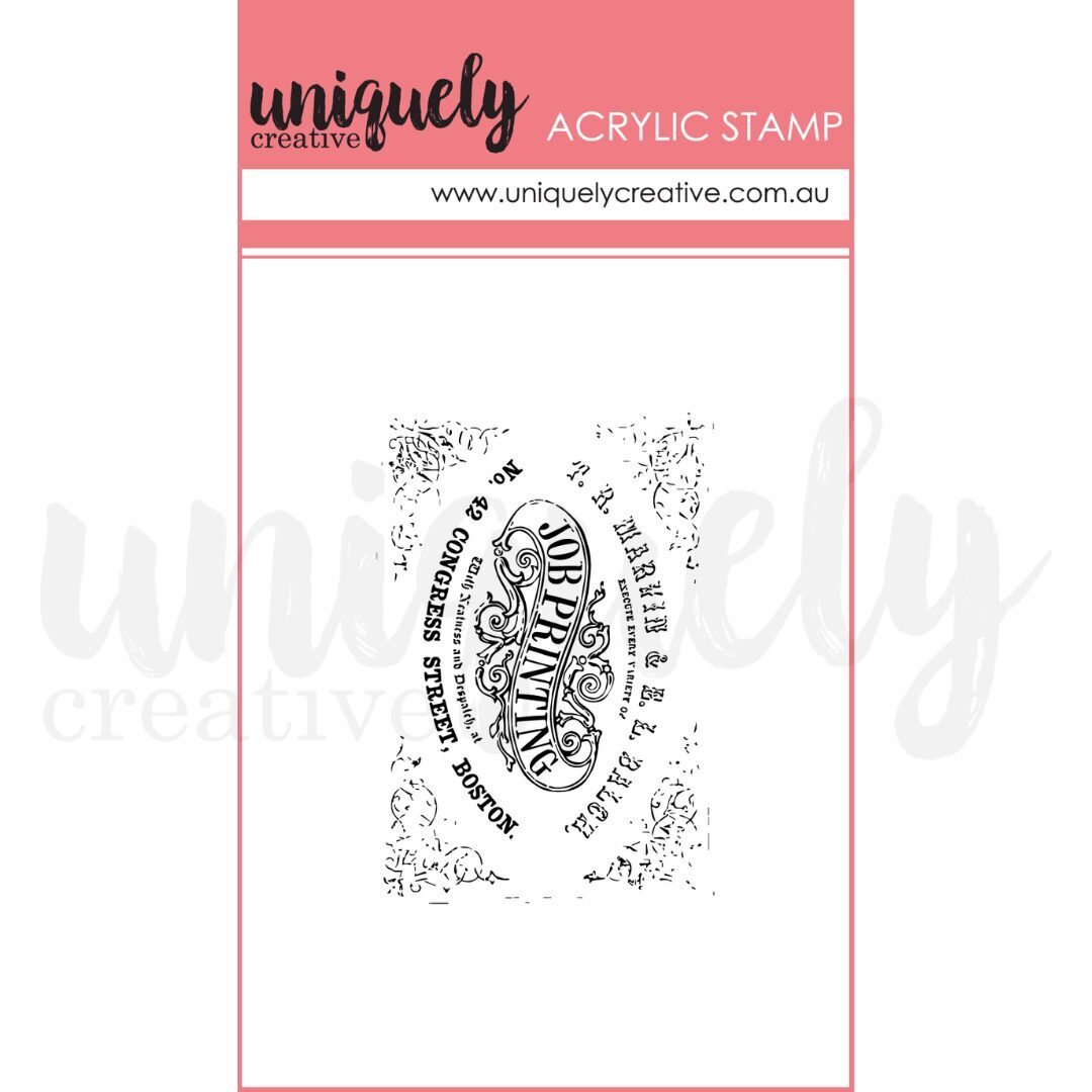 Uniquely Creative Mark Making Stamp - Vintage Printer