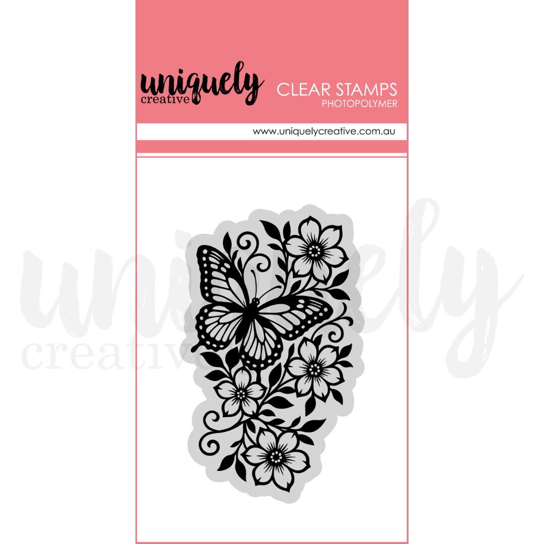 Uniquely Creative Stamp - Wings & Wildflowers