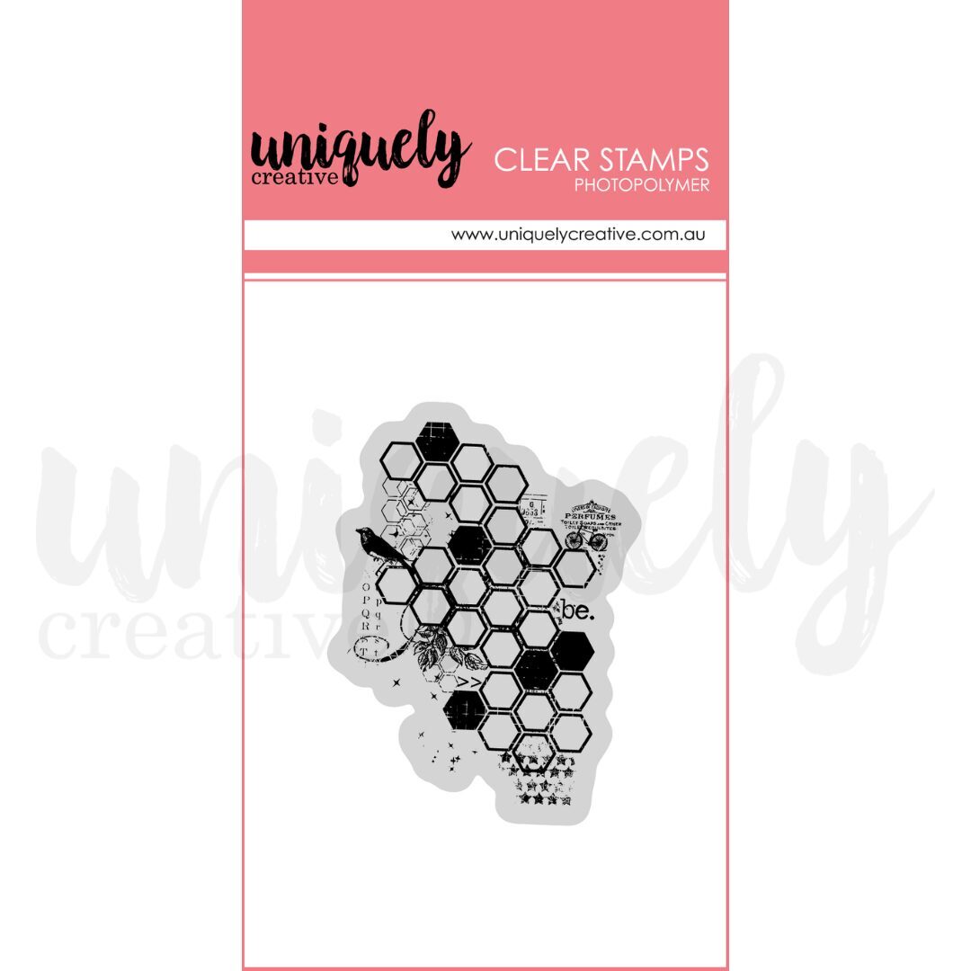 Uniquely Creative Stamp - Botanical Honeycomb
