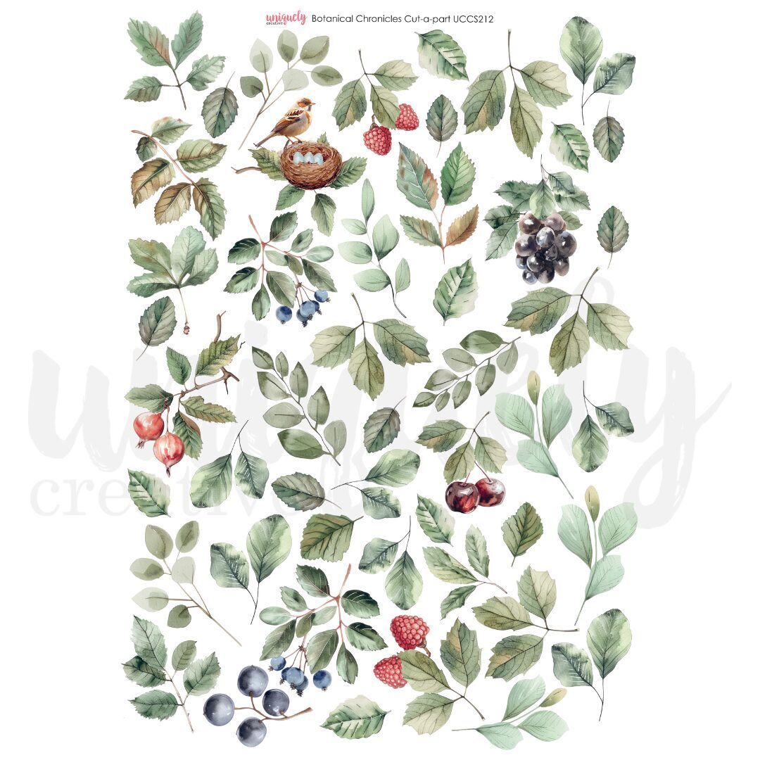 Uniquely Creative Cut-a-Part Sheet - Botanical Chronicales