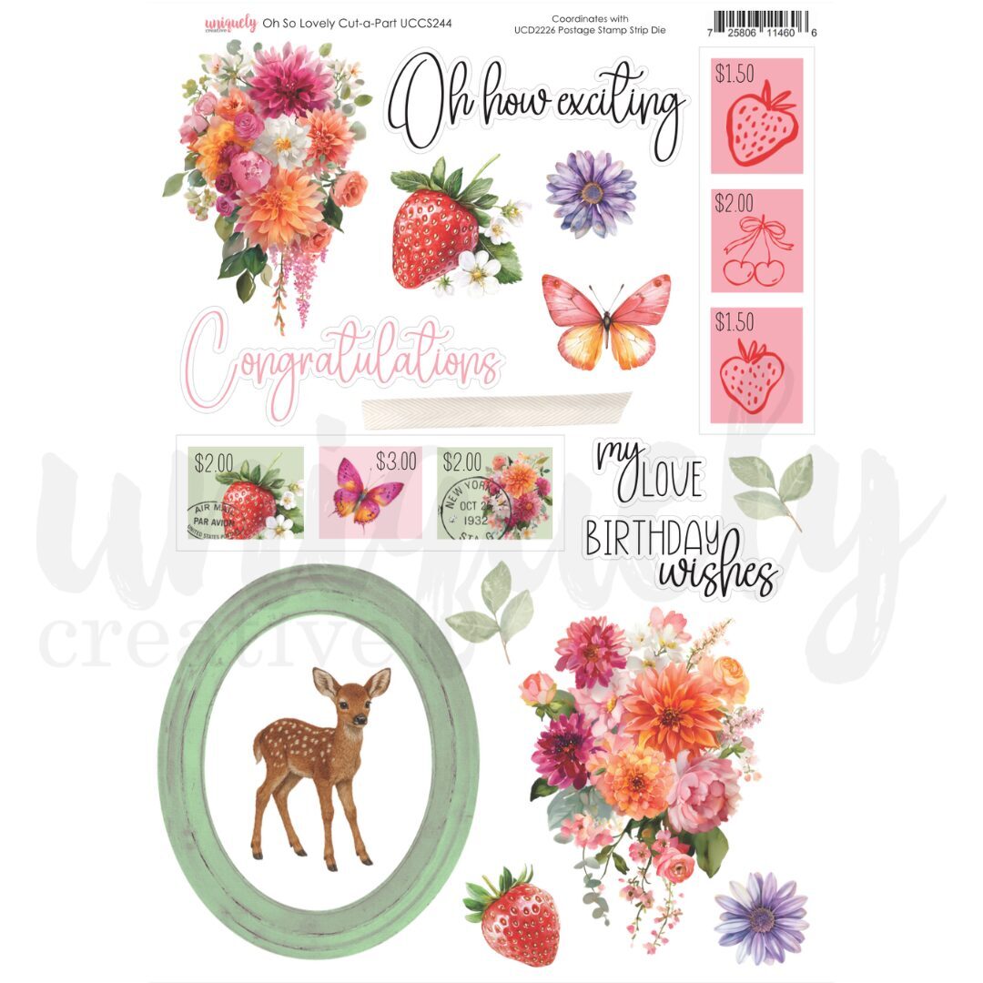 Uniquely Creative Cut-a-Part Sheet - Oh So Lovely