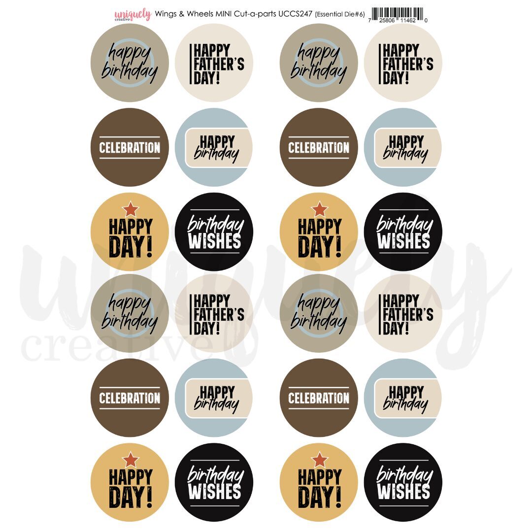 Uniquely Creative A4 Mini Cut-a-Part Sheet - Wings & Wheels