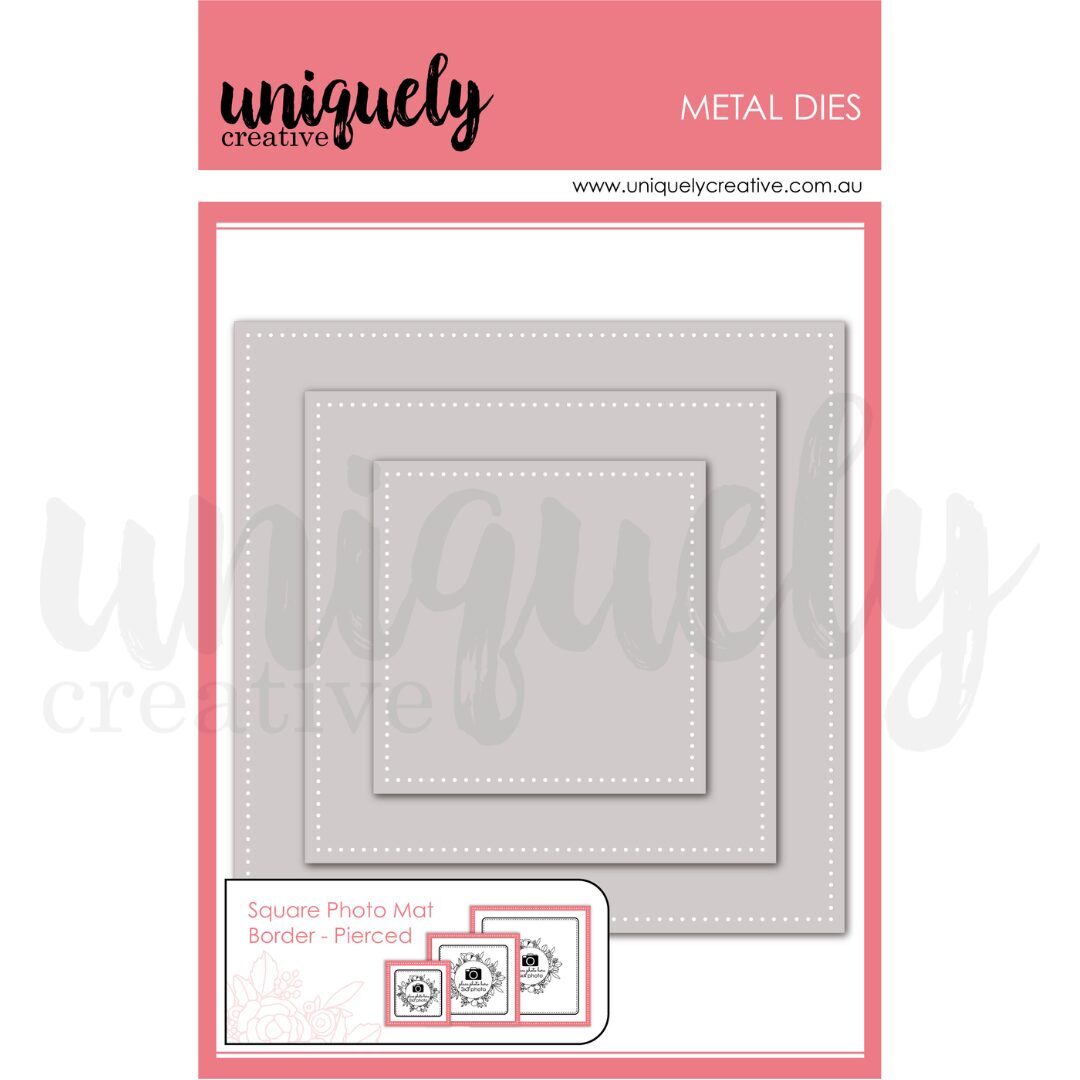 Uniquely Creative Die - Square Photo Mat Border - Pierced