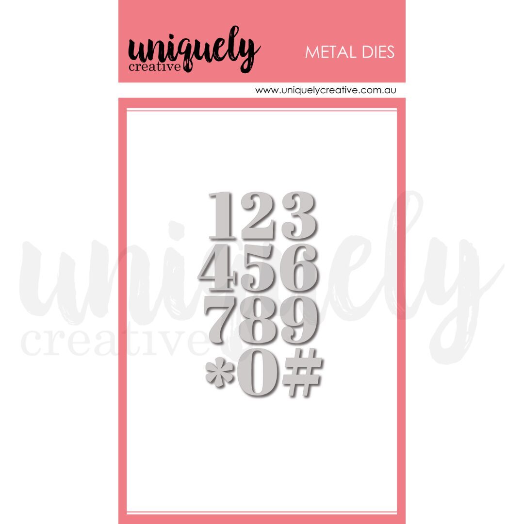 Uniquely Creative Die - Serif Numbers