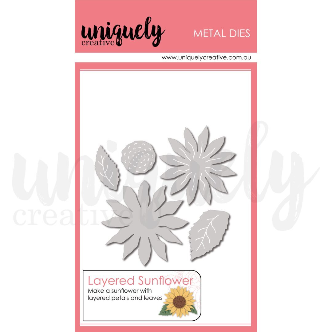 Uniquely Creative Die - Layered Sunflower Die