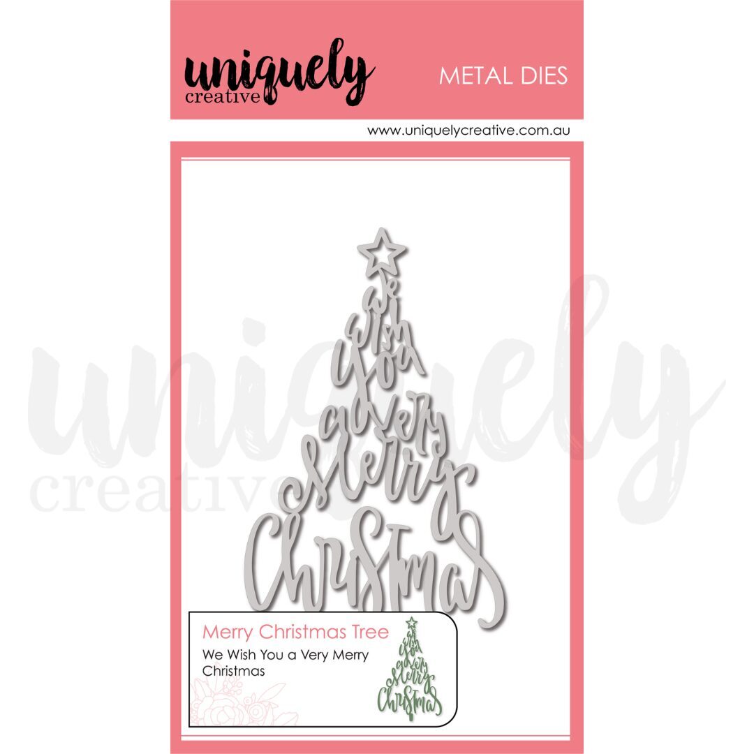 Uniquely Creative Die - Merry Christmas Tree