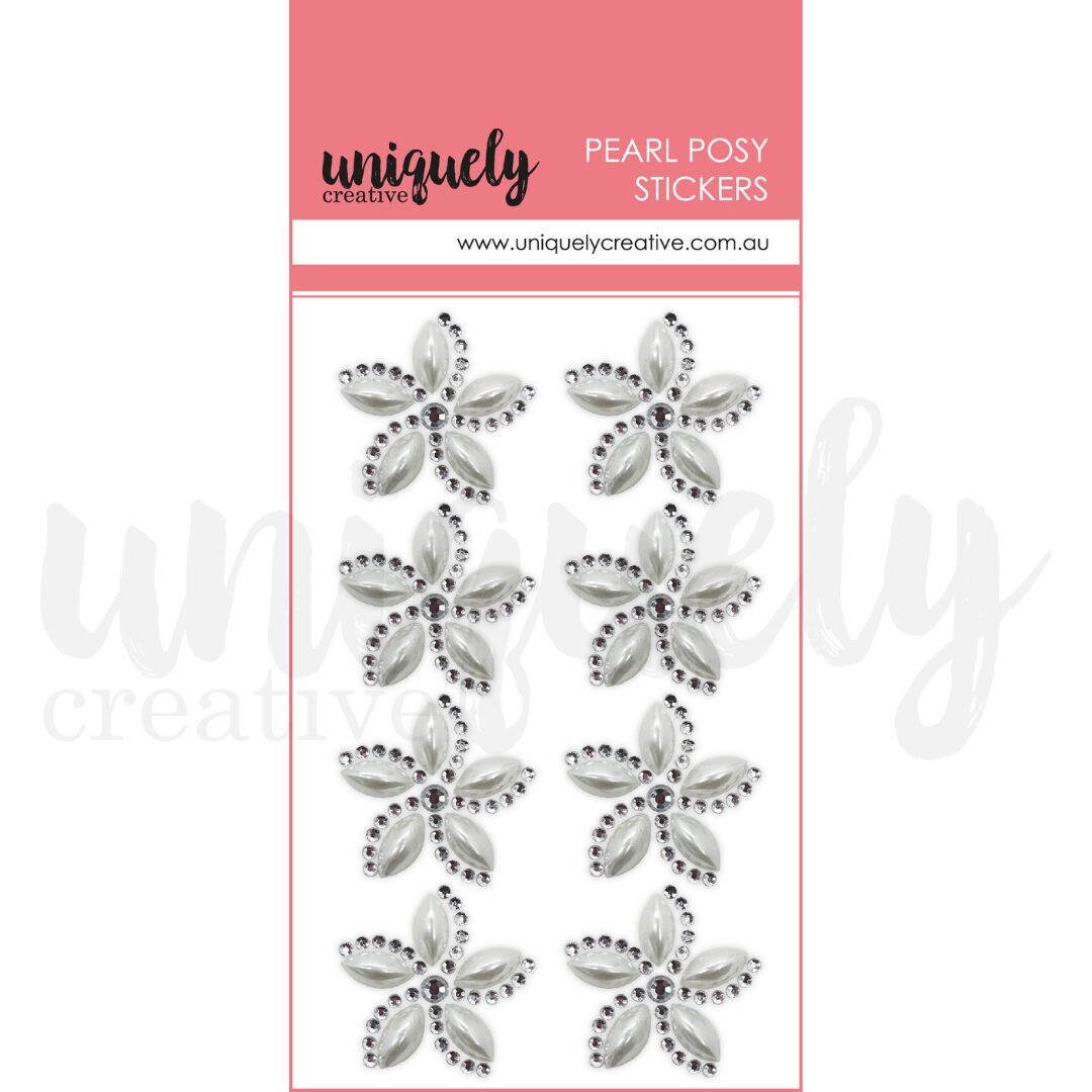 Uniquely Creative Pearl Posy Stickers - Pearl
