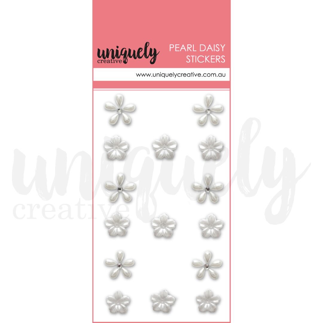 Uniquely Creative Pearl Daisy Stickers - Pearl