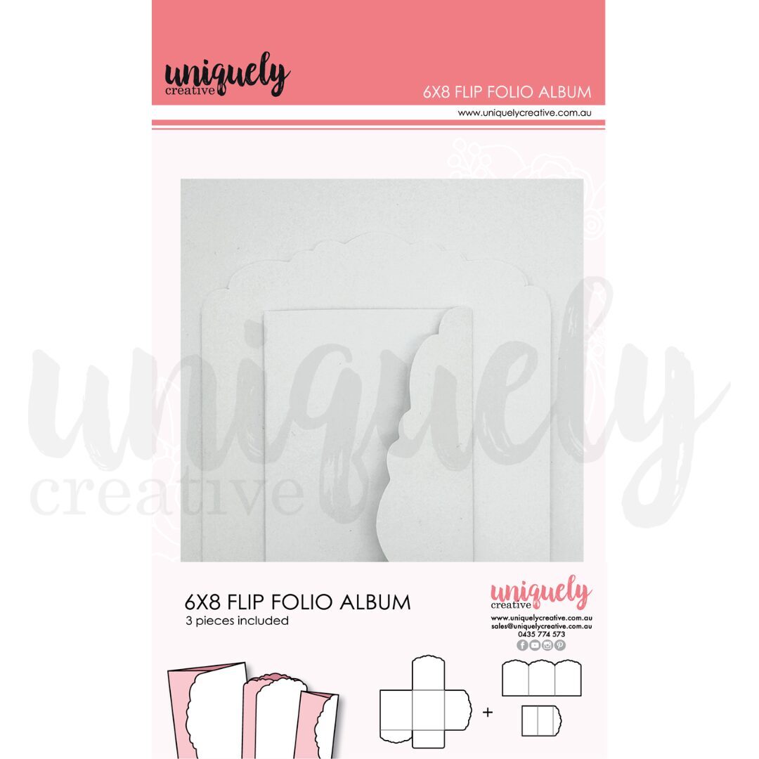 Uniquely Creative Folio - Flip Folio Album 6x8" (White)