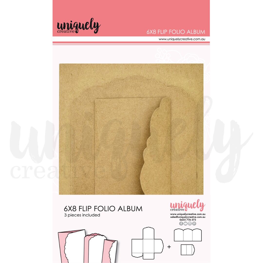 Uniquely Creative Folio - Flip Folio Album 6x8" (Kraft)