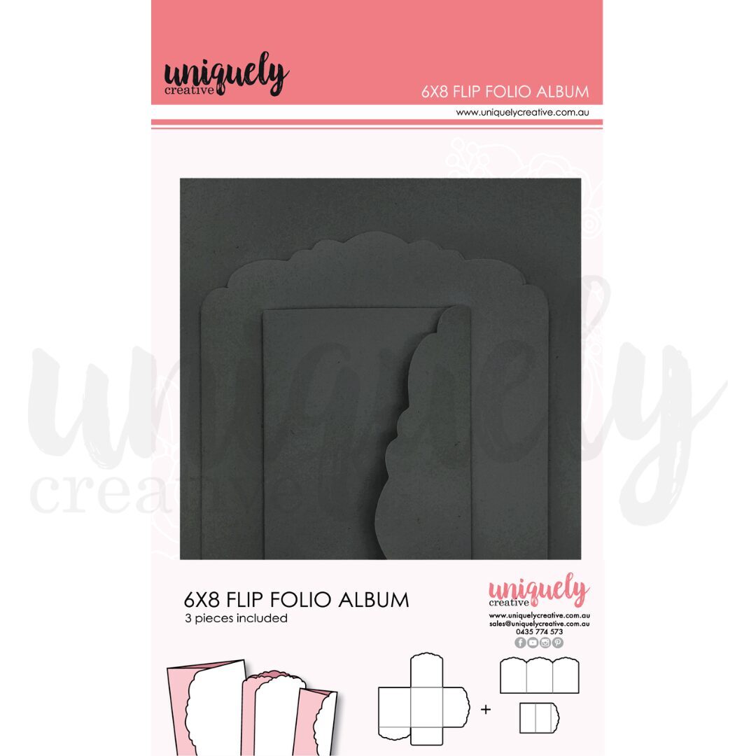 Uniquely Creative Folio - Flip Folio Album 6x8" (Black)