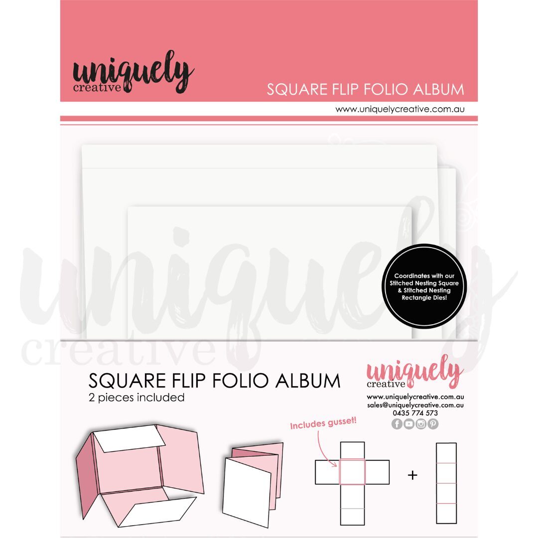 Uniquely Creative Folio - Square Flip (White)