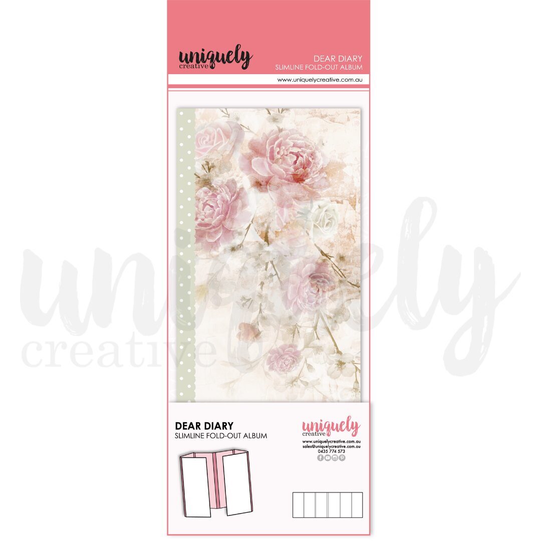Uniquely Creative Slimline Fold-Out Album - Dear Diary