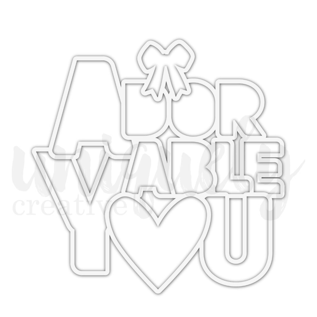Uniquely Creative Specialty Paper - Adorable You Overlay