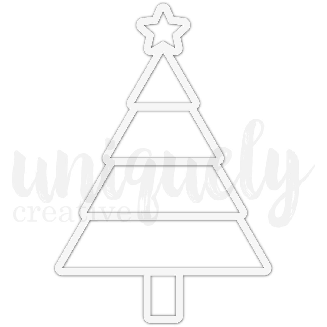 Uniquely Creative Specialty Paper - Christmas Tree Overlay