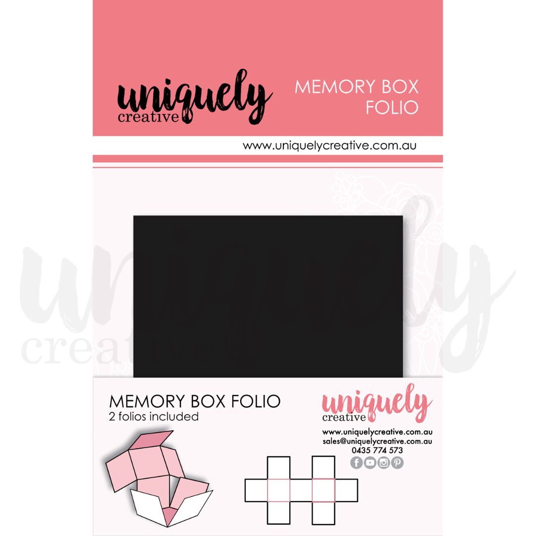 Uniquely Creative Folio - Memory Box (Black)