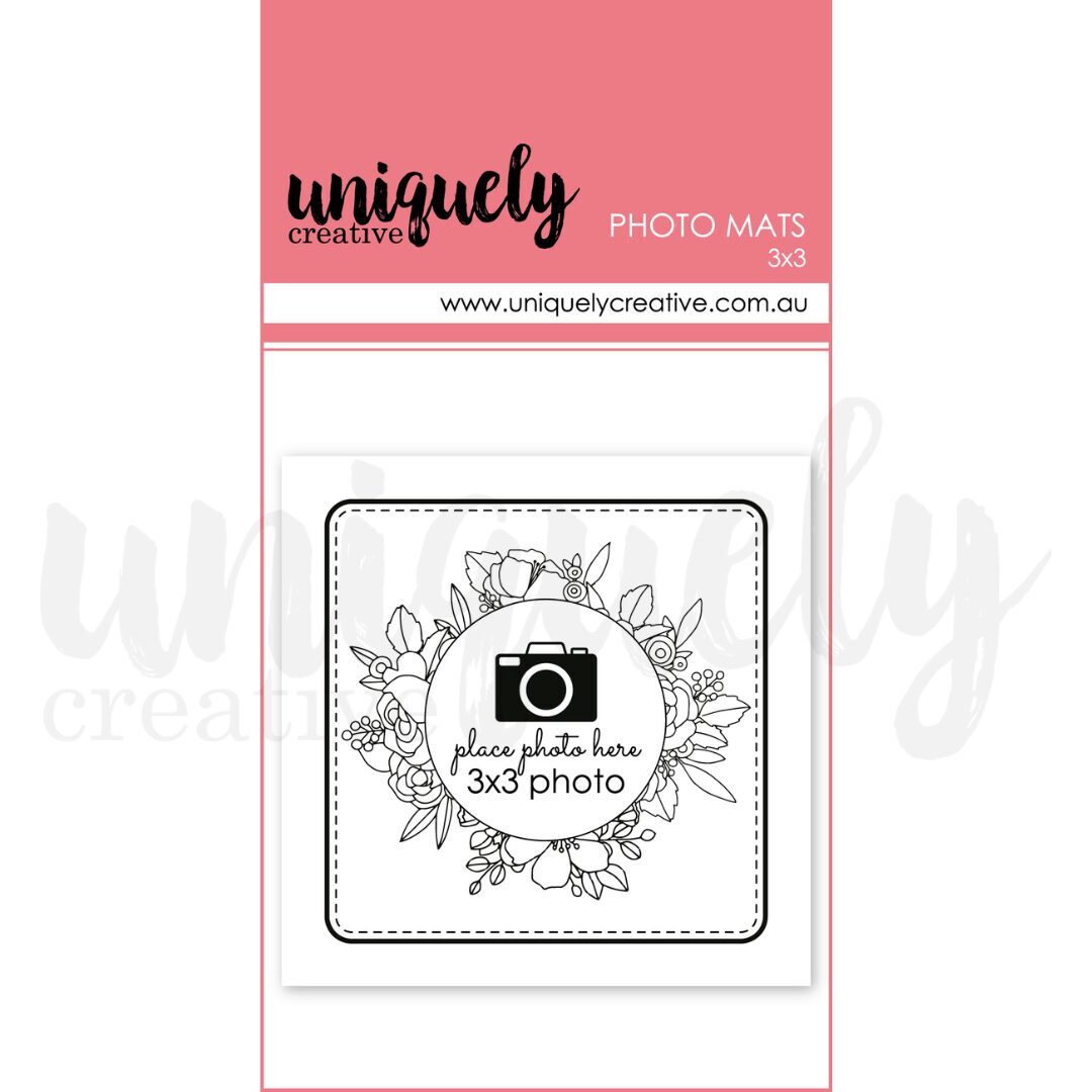 Uniquely Creative Photo Mats - 3"x3"