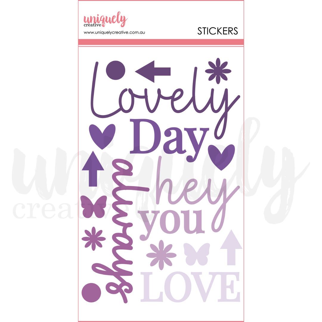 Uniquely Creative Dimensional Stickers - Felt Titles