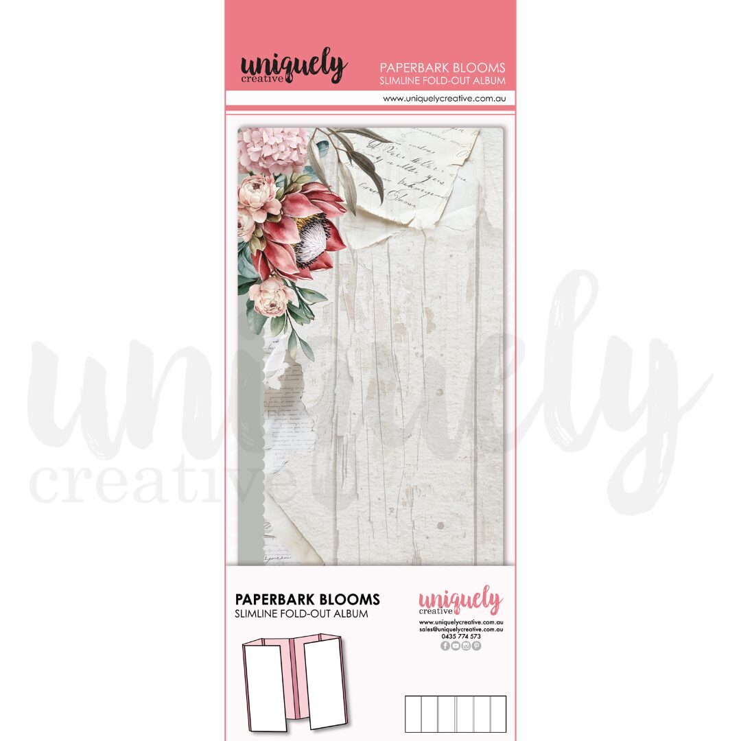 Uniquely Creative Slimline Fold-Out Album - Paperbark Blooms