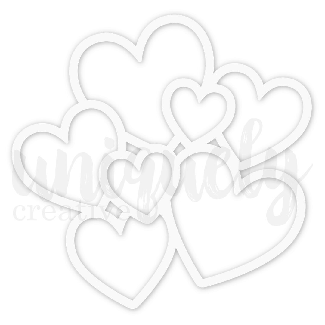 Uniquely Creative Specialty Paper - Hearts Overlay