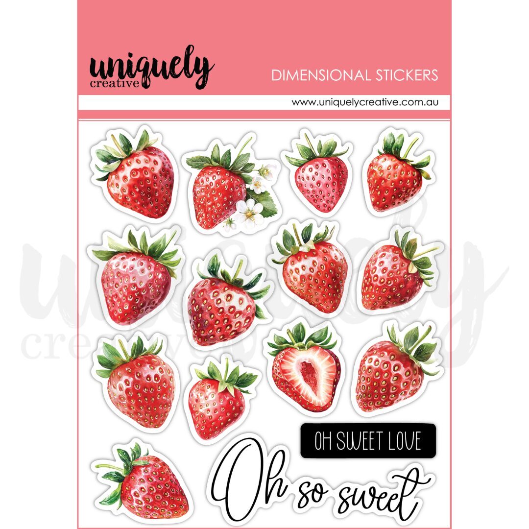 Uniquely Creative Dimensional Stickers - Oh So Lovely