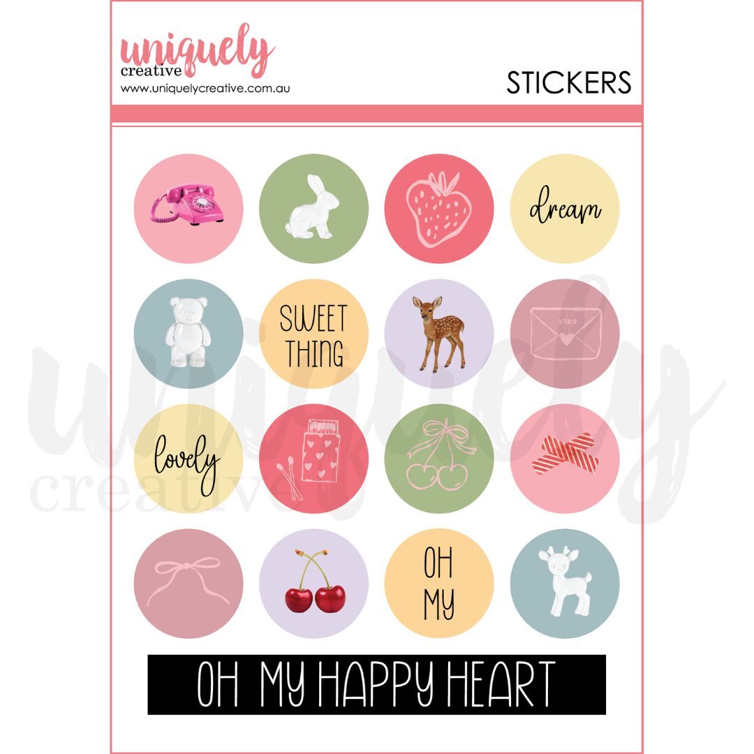 Uniquely Creative Chipboard Stickers - Little Happy Things