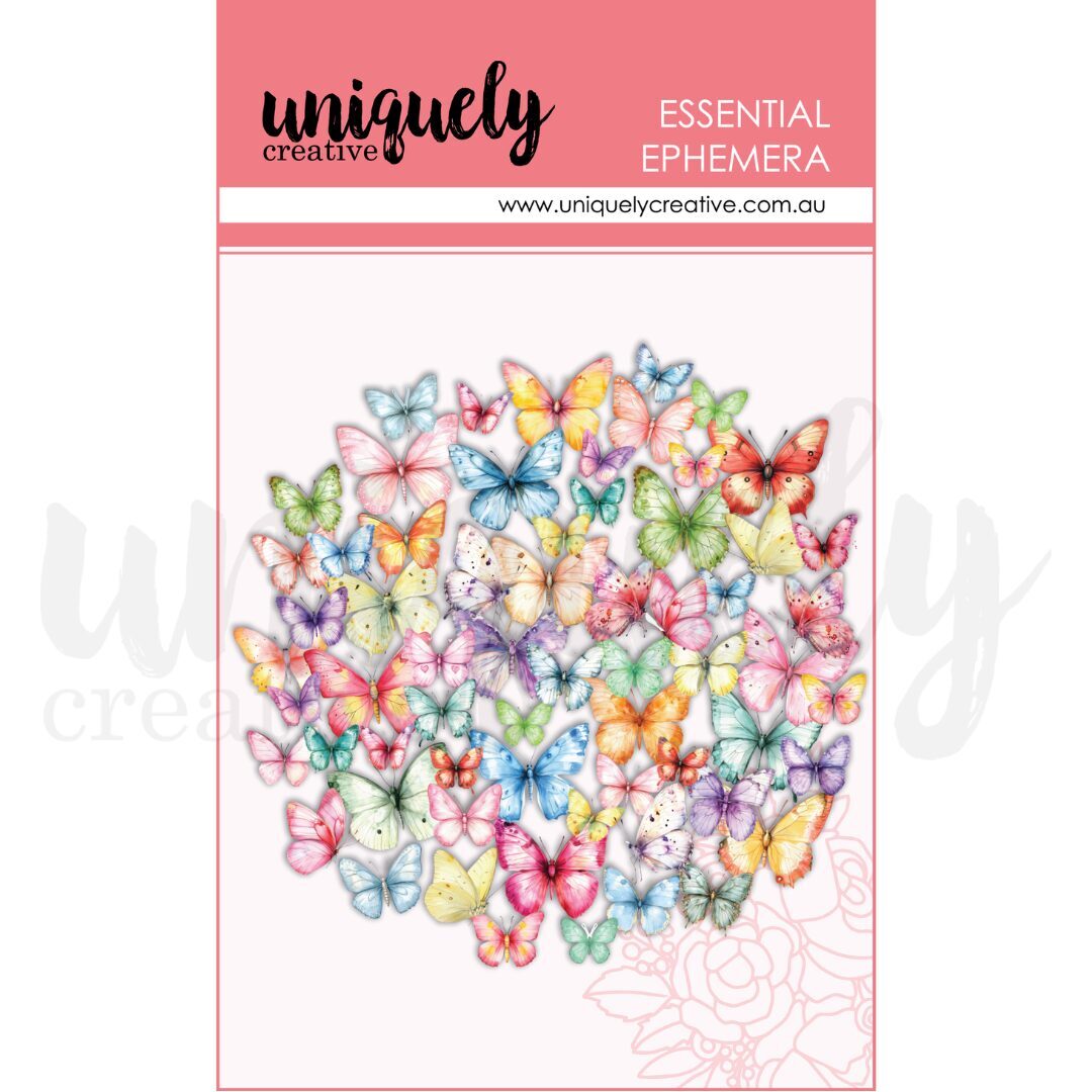 Uniquely Creative Essential Ephemera - Colourful Butterflies