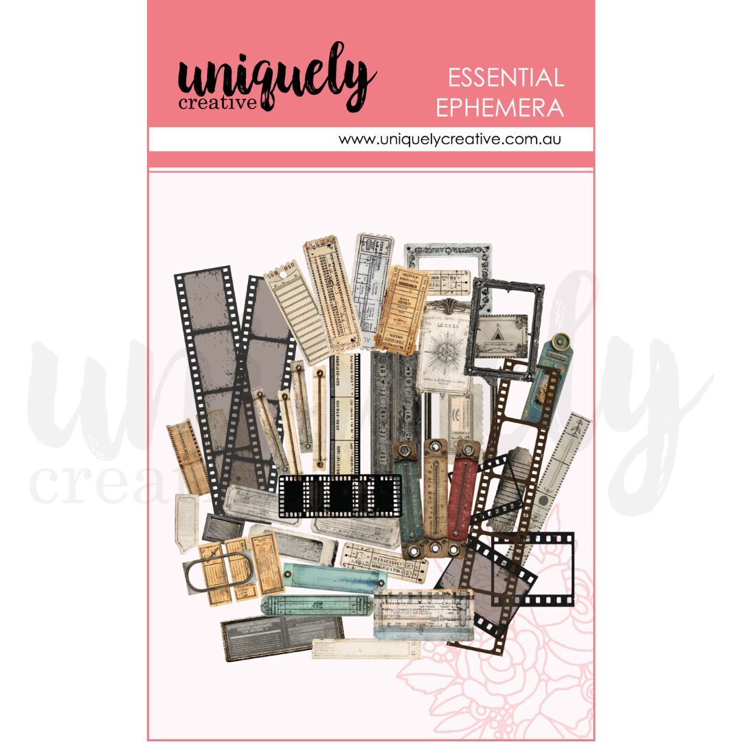 Uniquely Creative Essential Ephemera - Acetate Rustic Ephemera