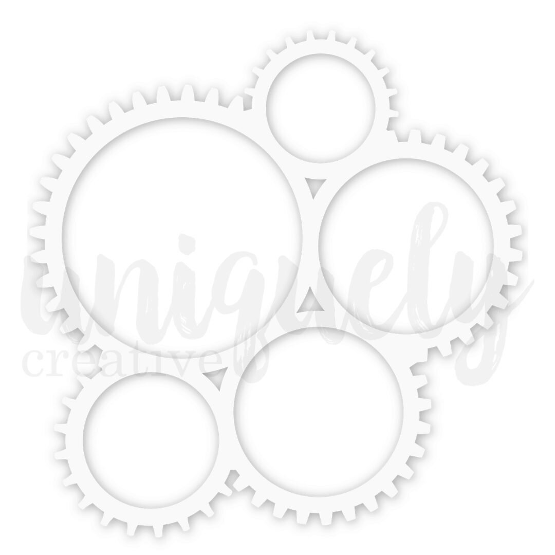 Uniquely Creative Speciality Paper - Cogs Overlay