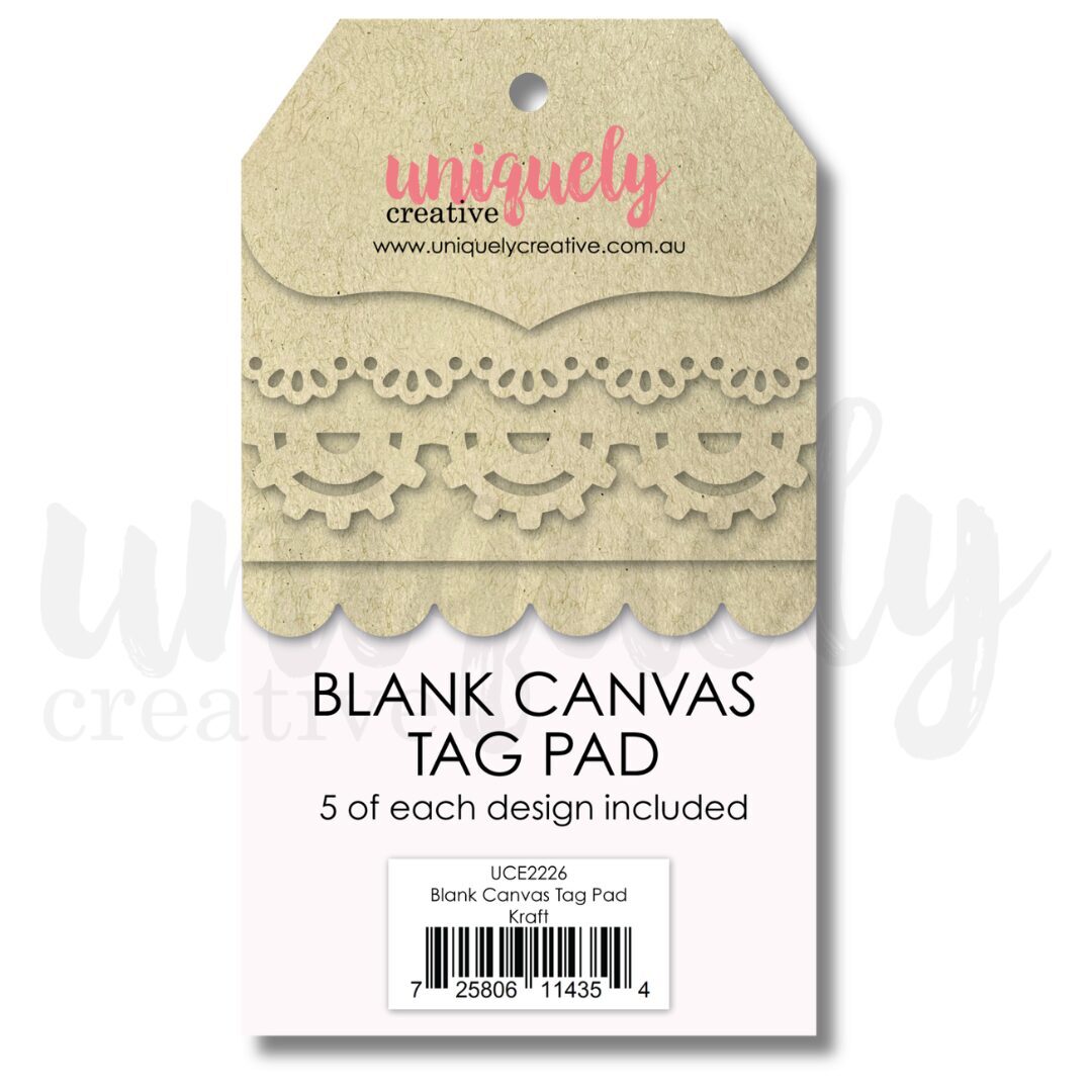 Uniquely Creative Blank Canvas Tag Pad - Kraft
