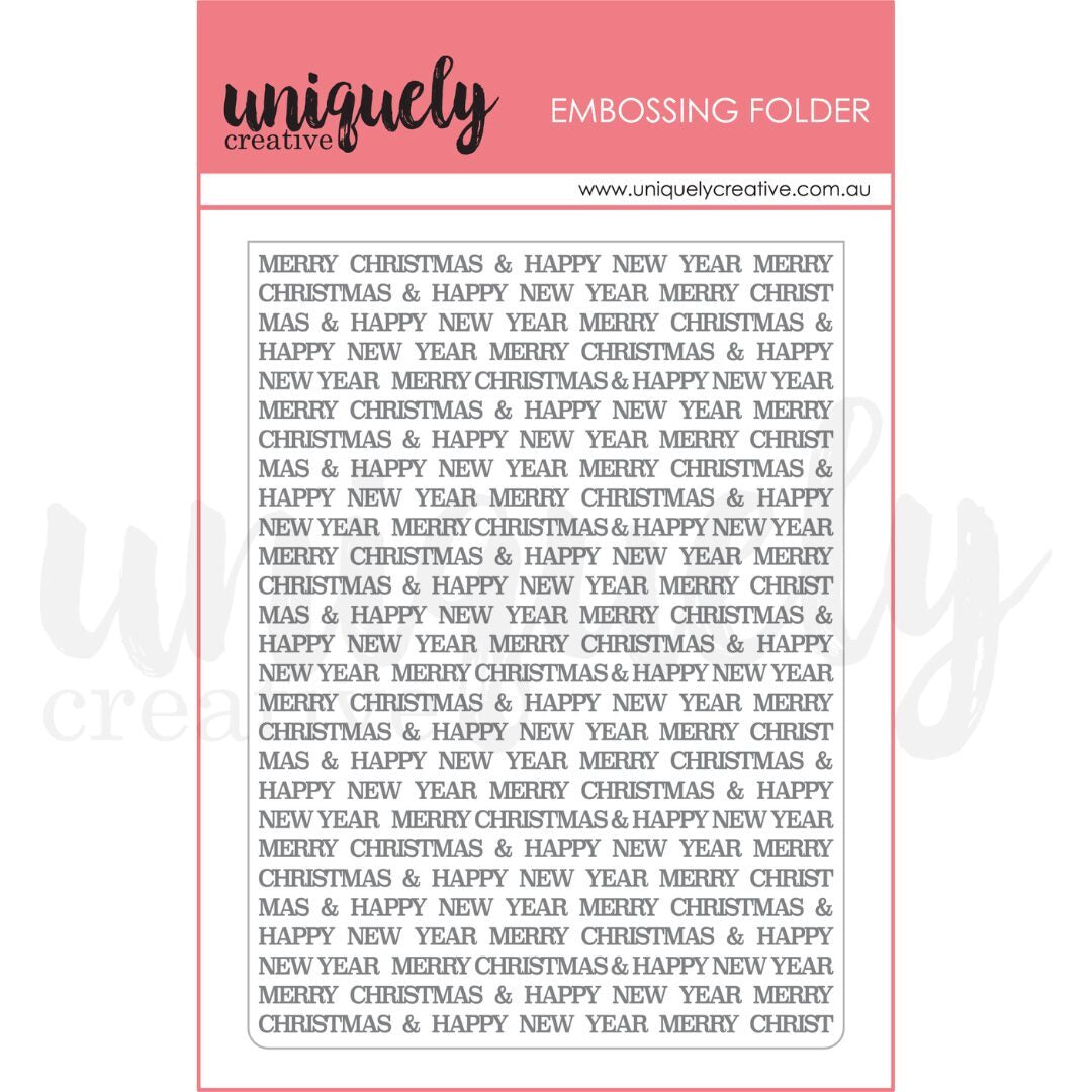 Uniquely Creative Embossing Folder - Christmas