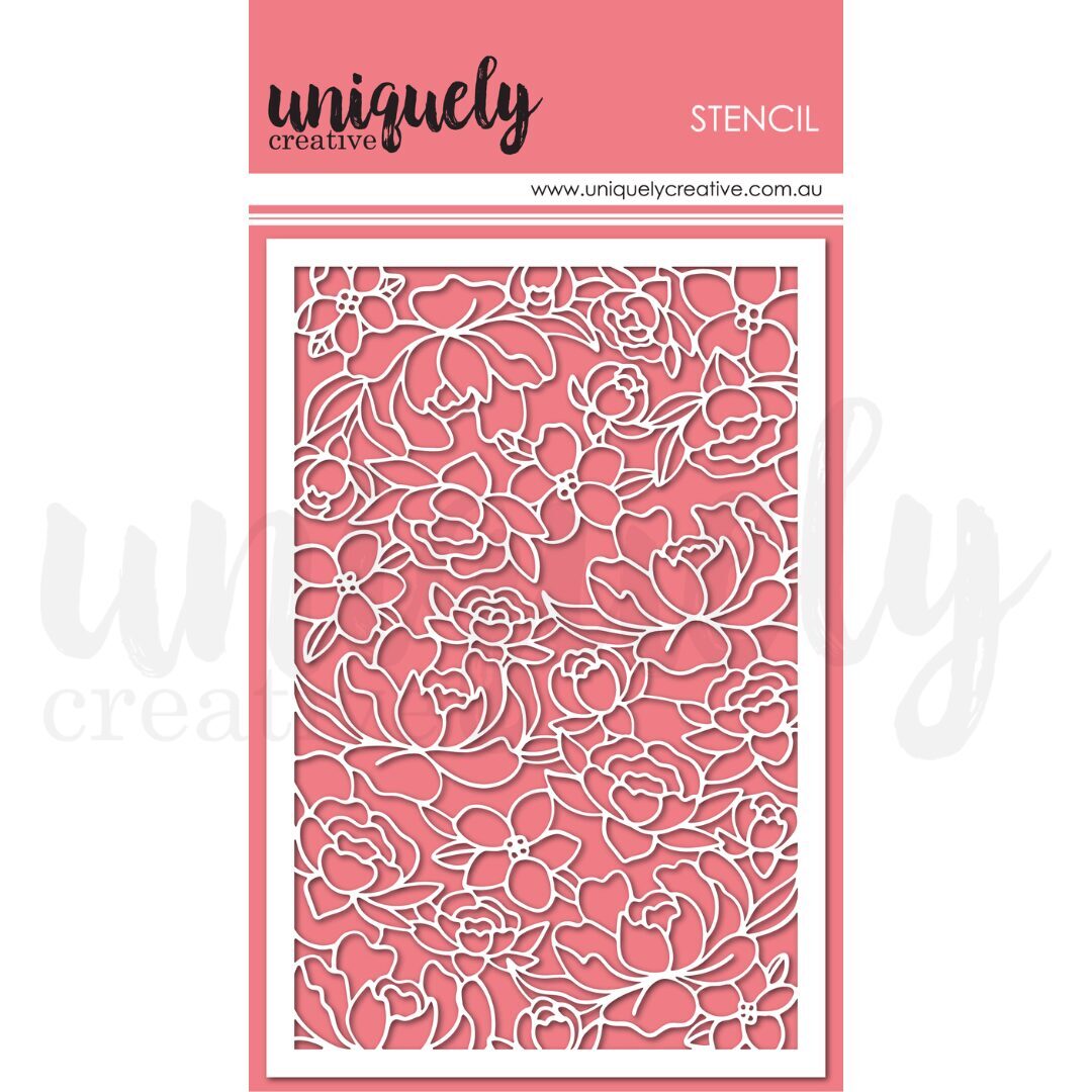 Uniquely Creative Stencil - Floral Whispers