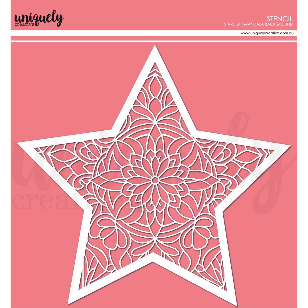 Uniquely Creative Stencil - Starlight Mandala Background
