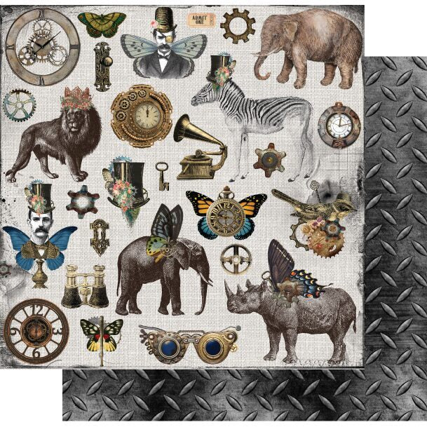 Uniquely Creative Steampunk Safari - Ephemera King Paper